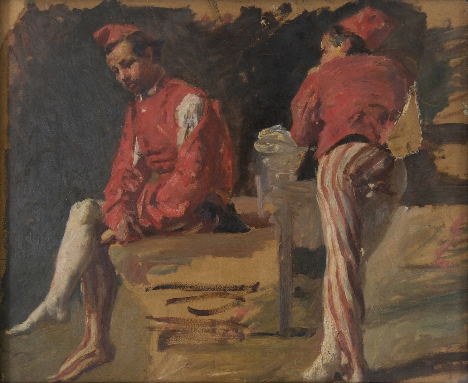 Studio di figure in costume due paggi - Museo del Paesaggio, Verbania